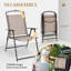 Chaise de salle à manger d'extérieur pliante en métal Spooner-685206552
