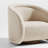 Comfortable solid wood rotating lounge chair