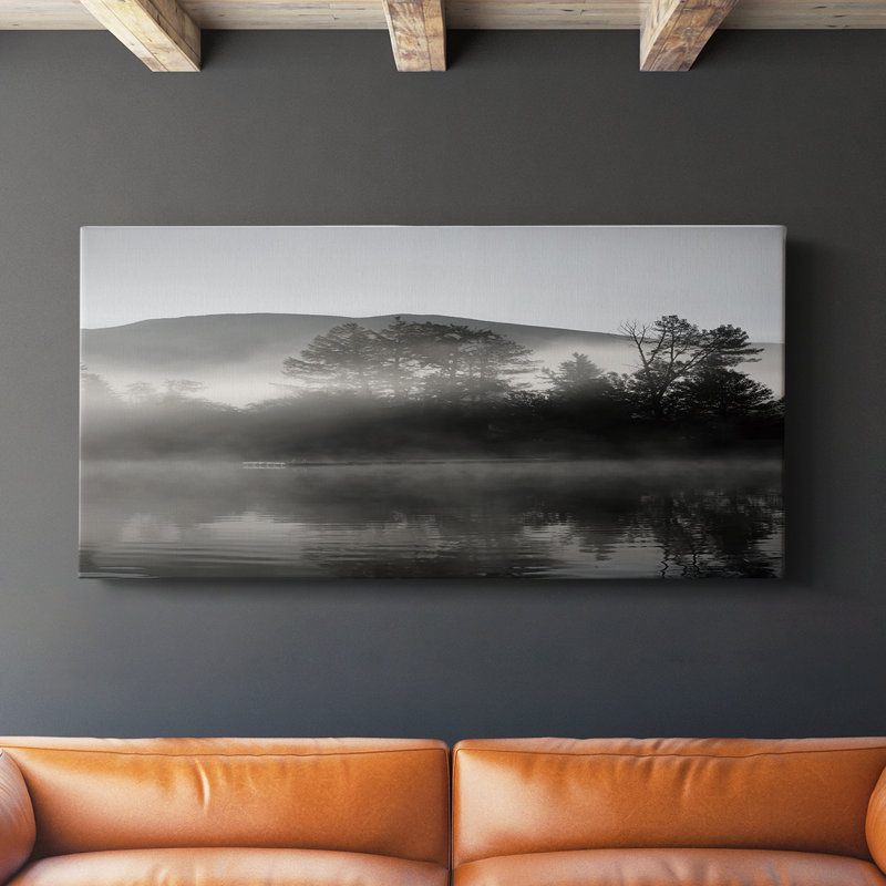Lakeside Dock - Toile tendue avec châssis - Prêt à accrocher, H 16 po x l 32 po