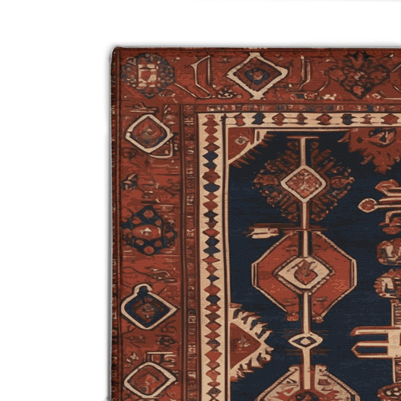 Tapis d'intérieur et d'extérieur brun Persian, Rectangulaire 2 pi x 3 pi
