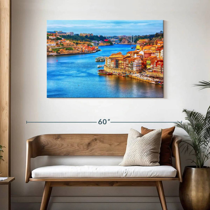 Paysage urbain Sirci Porto, H 30 po x l 45 po