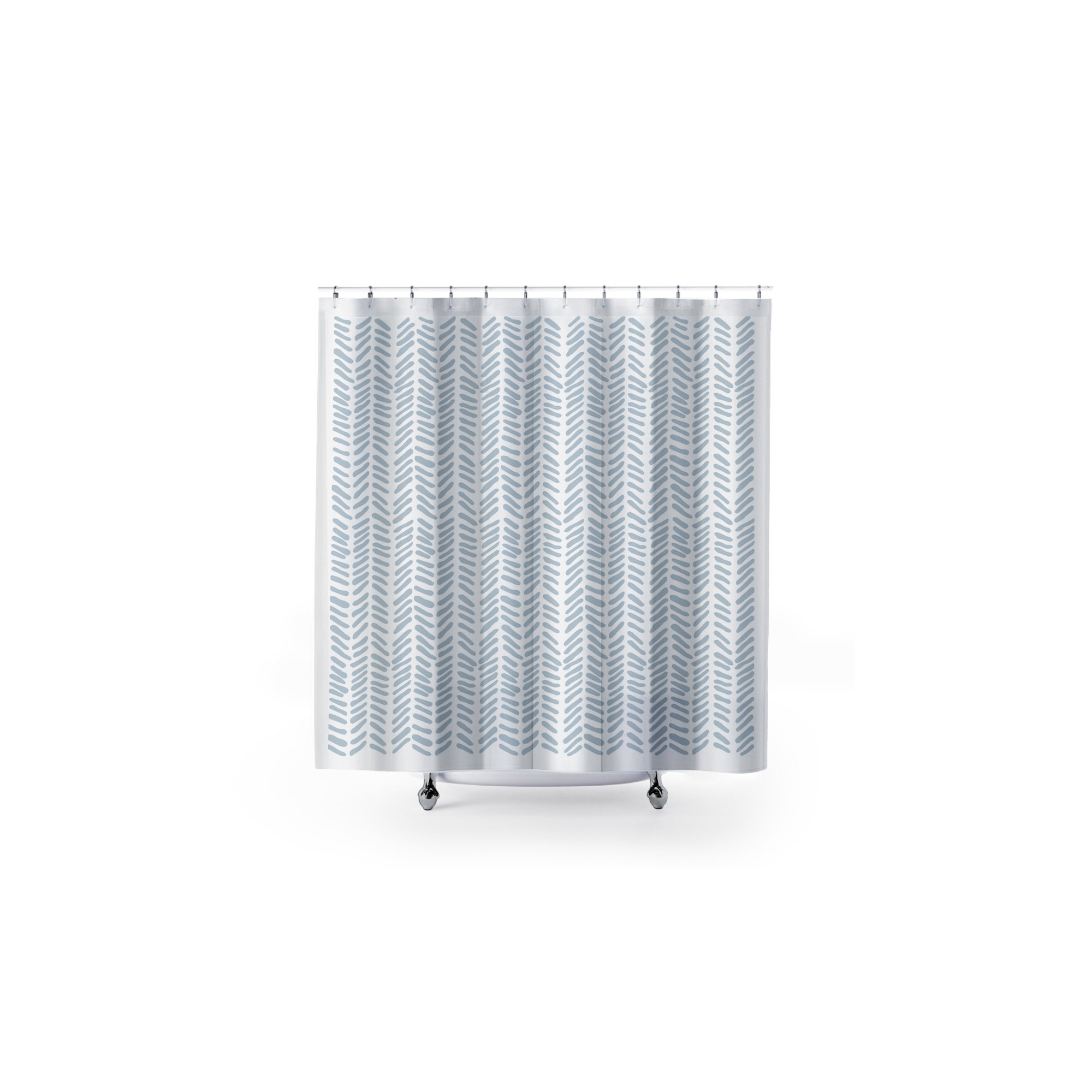 Thora Tribal Shower Curtain, ThoraVee Gray