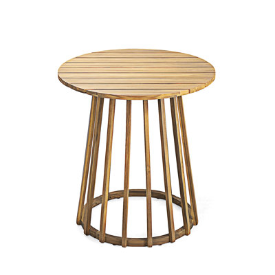 Outdoor Round Wood Dining Table Bistro Table