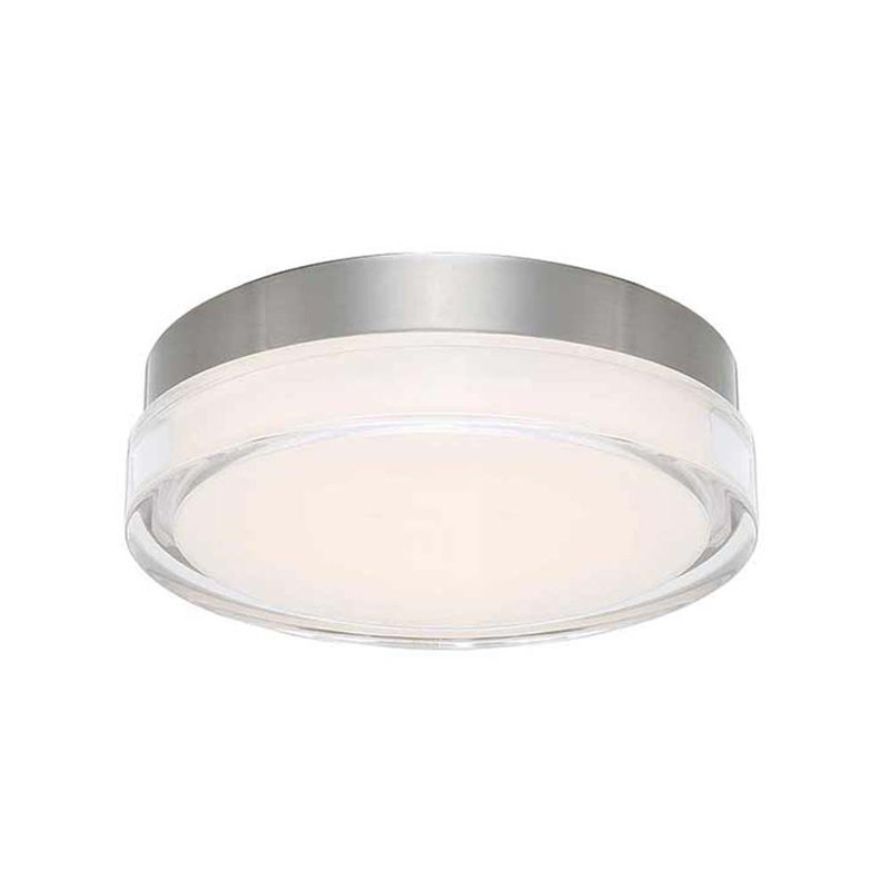 Pi Black Outdoor Flush Mount, 3000K, 2.5" H x 6.25" W x 6.25" D, Black