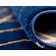 Glam Navy Blue Gold Area Rug