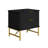 Barbeau Modern Fluted Nightstand With 2 Drawers-1391041388