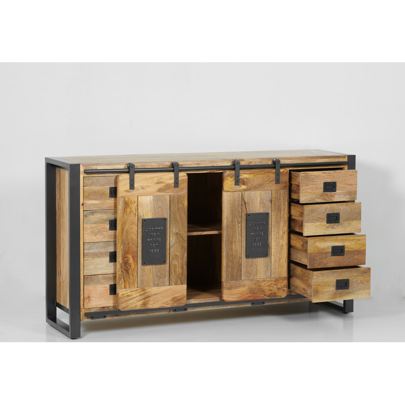 Everard 160cm Solid Wood Sideboard