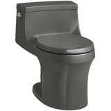 San Souci™ 1.28 GPF Water Efficient Round One-Piece toilet (Seat Included)