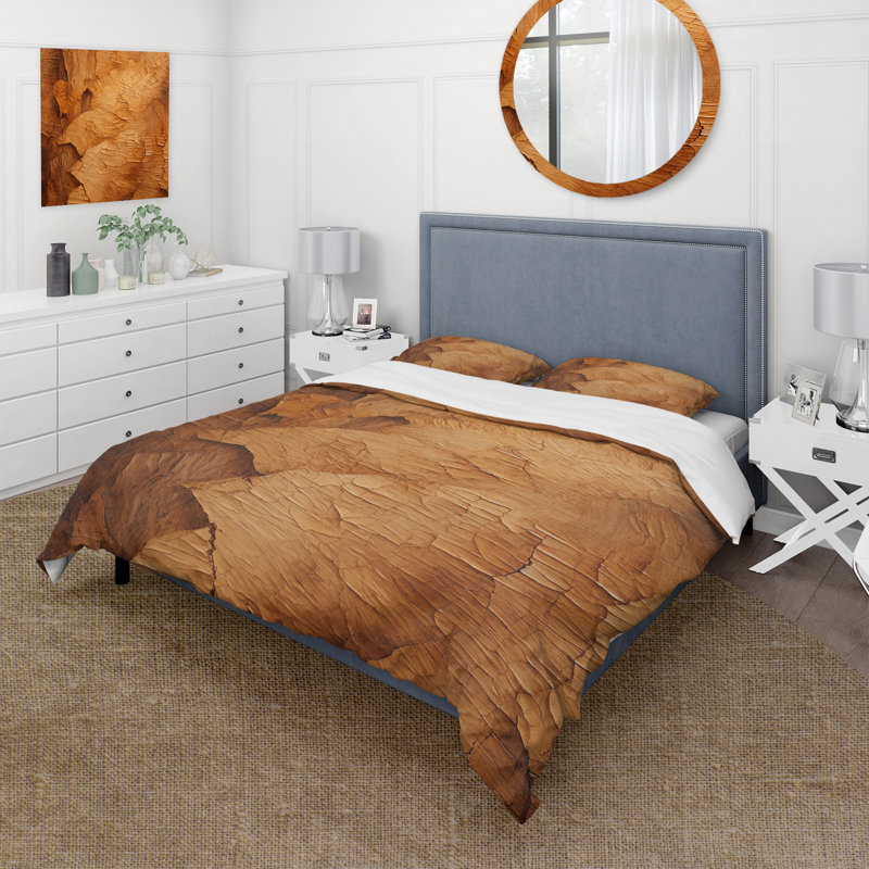 Ensemble de housse de couette Brown Tree Bark Essence 1 - Tree, Housse de couette pour grand lit
