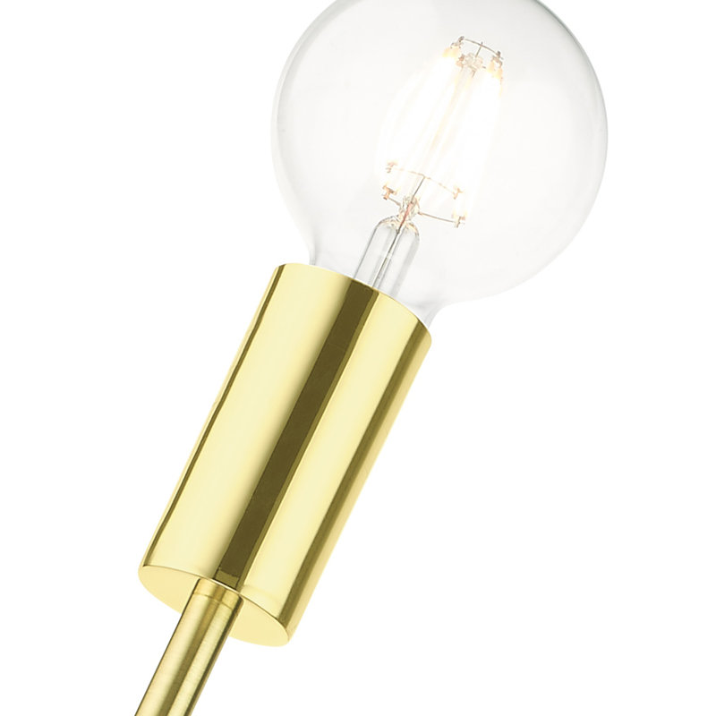 Zailen Flush Mounted Sconce, Satin brass