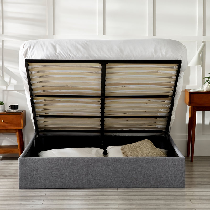 Maddoux Upholstered Ottoman Storage Bed, Double (4'6)