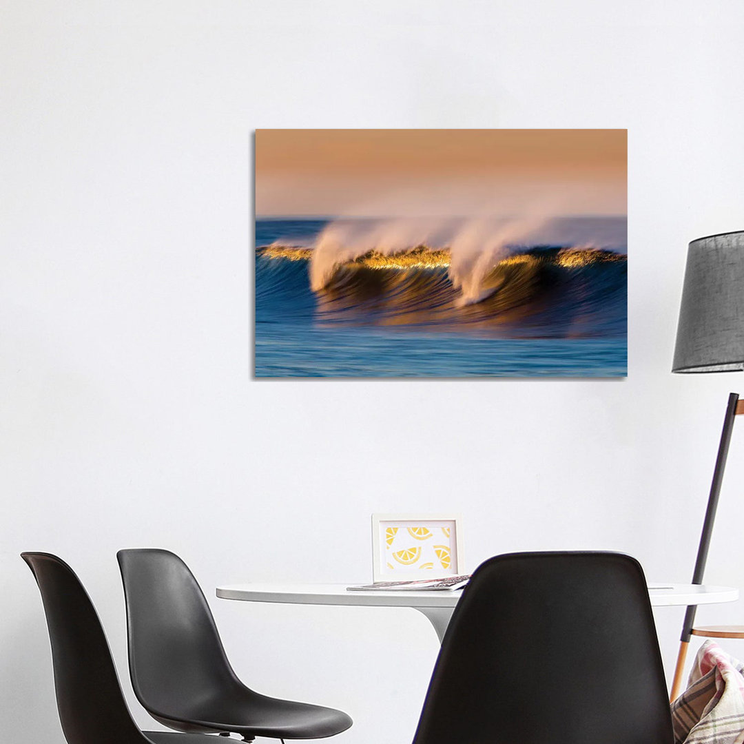 Breaking Blue Wave by David Orias - Wrapped Canvas Rectangle Photograph
