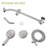 5" Multi Function Dual Shower Head, With Adjustable Slide Bar-114230457