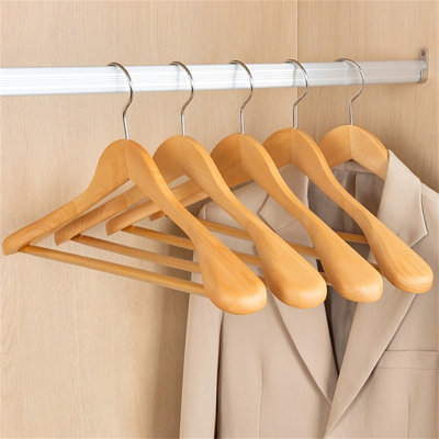 Premium Solid Wood Wide-Shoulder Hanger