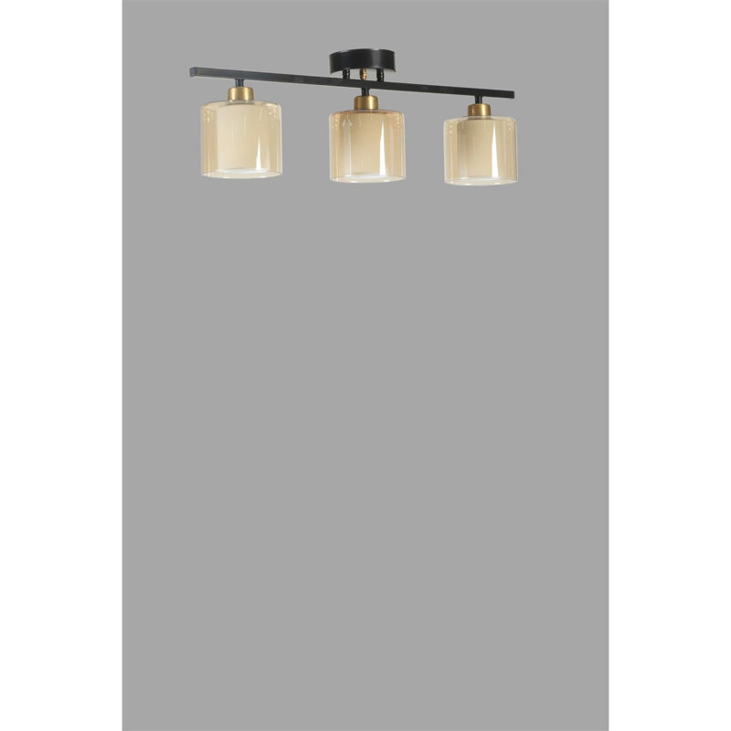 Chandle Chandelier, Black/Amber