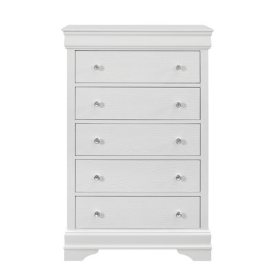Commode blanche en métal