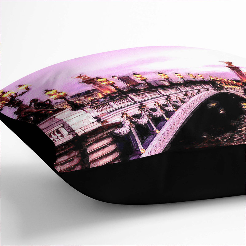 Square Throw Cushion, Black, 40cm H x 40cm W x 15cm D