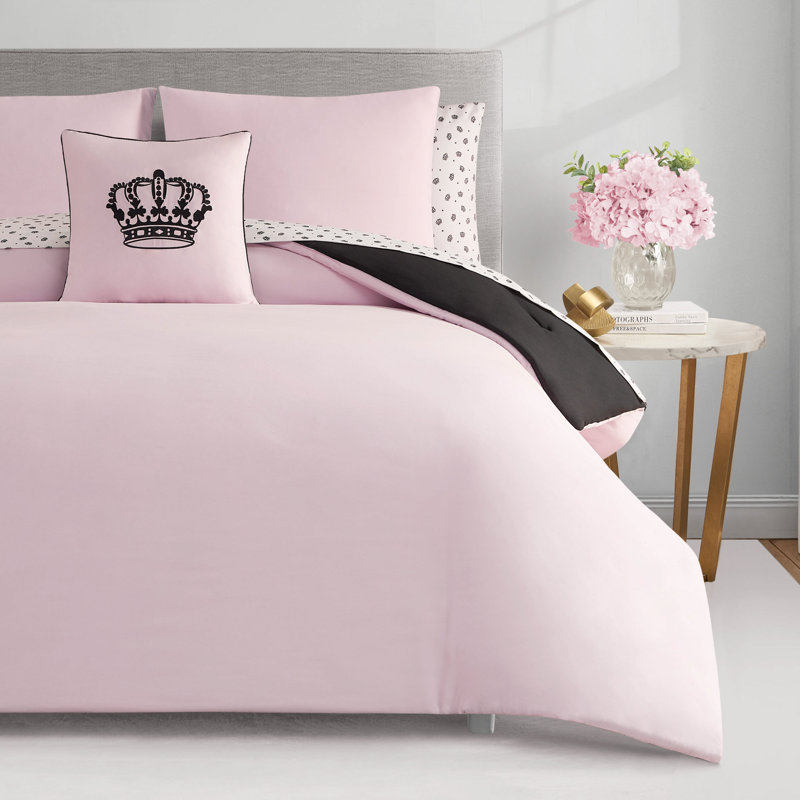 Ensemble d'édredon réversible Jucy Couture Crown Sparkle, Grand lit