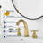 Widespread Bathroom Faucet with Drain Assembly-88623771