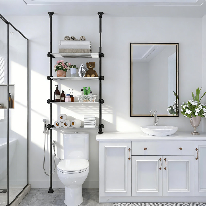 Over the Toilet Storage, Black