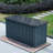 Primestok 71.5'' W Water Resistant Metal Lockable Deck Box With Lock In Dark Gray