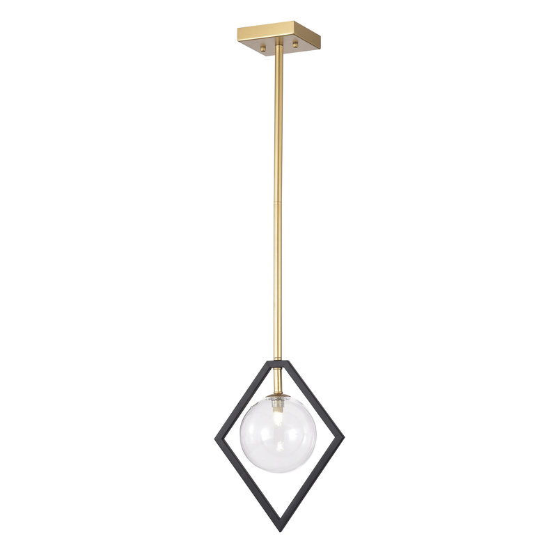 Luminaire suspendu géométrique à 1 lumière Simeon