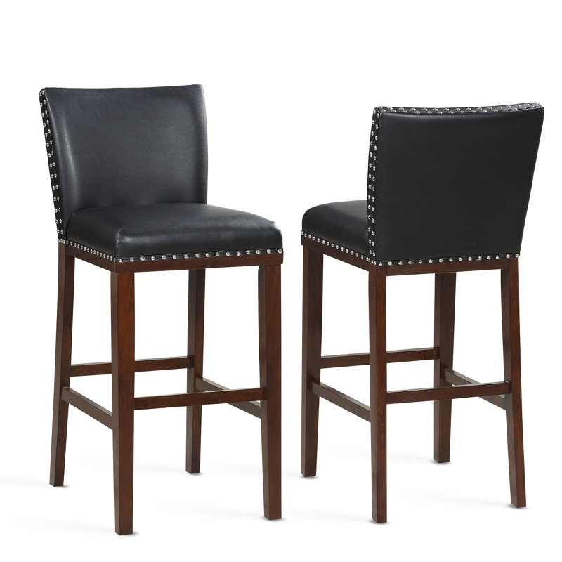 Tabouret Arkadian, Noir, Tabouret de bar (siège d'une hauteur de 30 po)