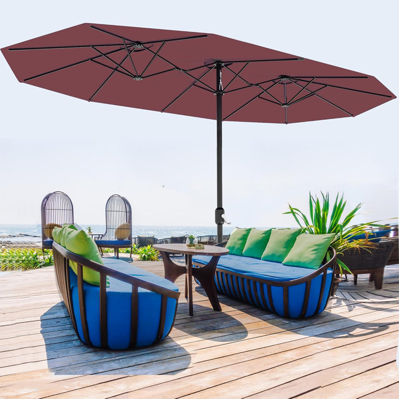 198.1cm Market Parasol, Red