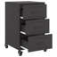 Aneyah 36cm W Steel Bedside Table-447055220