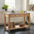 Zoey 56.5" Wooden Kitchen Island with Drawers & Open Storage Shelves-129745387