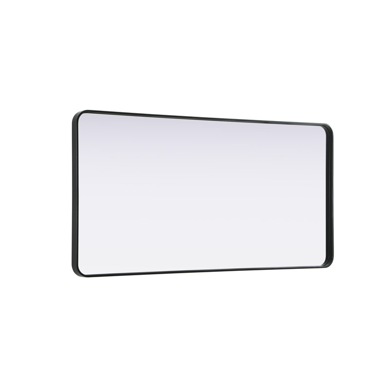 Erath Contour Metal Mirror, 60" x 30", Black