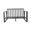 Canapé double + table basse rectangulaire, coussin en tissu blanc laiteux-487978950