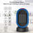 Kloudic 600 Watt 0.9 BTU Electric High Efficiency Space Heater with Adjustable Thermostat