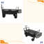 Chariot pliant avec construction solide de 480 lb avec auvent, poussette de chariot avec roues tout-terrain de 7 po, chariot pliable léger, grande capacité de camping-128576121