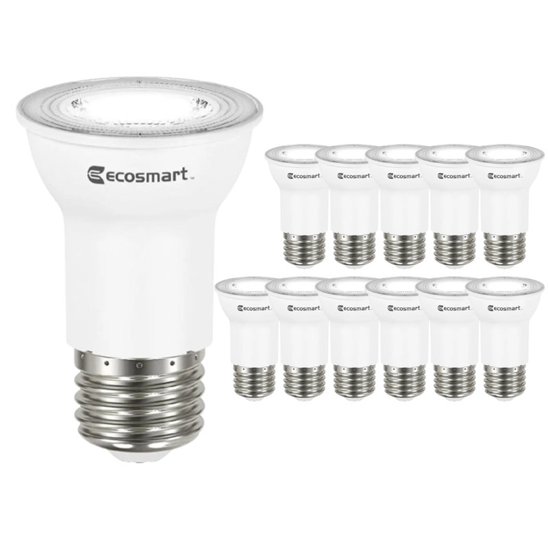 Ampoule DEL Energy Star à intensité variable Par16 à intensité variable de 35 watts Ecosmart - blanc éclatant (ensemble de 12)