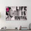 Life Is Beautiful by Banksy - Wrapped Canvas Print-788960339