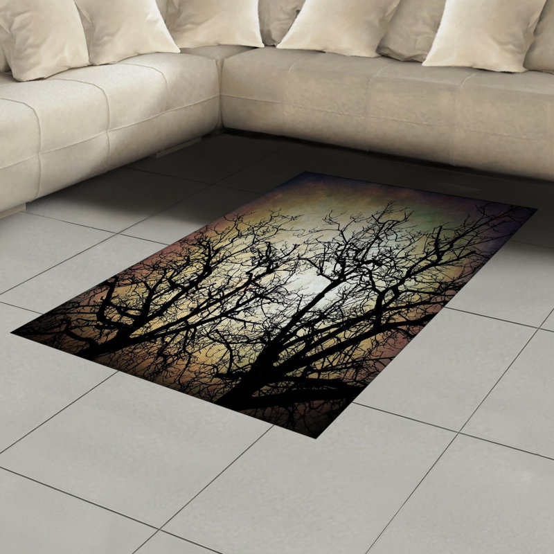 Tapis décoratif Horror, Rectangle— 4 pi x 5 pi 8 po