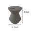 Tabouret décoratif de jardin, table d'appoint robuste robuste en faux terrazzo