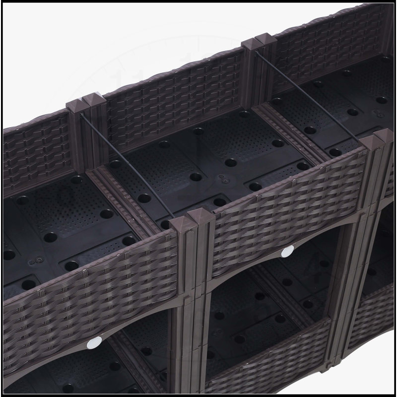 Jardinière surélevée pour jardinière - jardinière surélevée, Brun