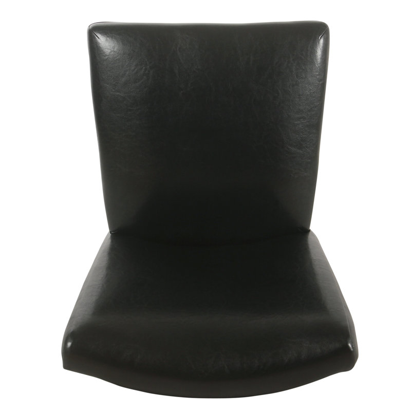 Chaise de salle à manger rembourrée Kelm, Noir