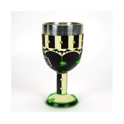 Beetlejuice Title Logo Decorative Chalice Goblet, 7.09 Inch, Multicolor