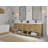 Porcher 84'' Double Bathroom Vanity with Quartz Top-1159240837-1159240845