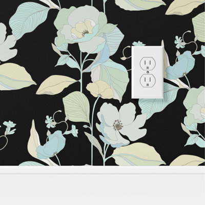 Home Blue Poppy Peel & Stick Wallpaper