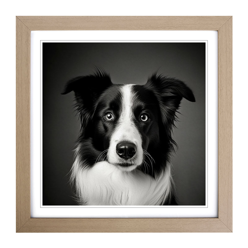 Single Picture Frame Print on Wood, Oak