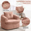 Fauteuil demi-tonneau pivotant rembourré-777522342-776504103