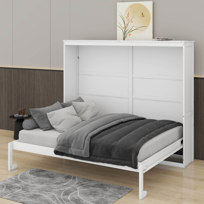 Grand lit escamotable mural, Blanc