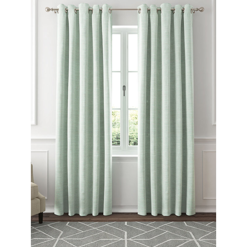 TREASURE Room Darkening Curtain Pair, Sea Blue