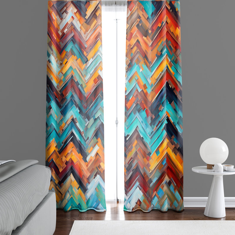 Paire de rideaux semi-transparents en polyester Gracye, L 56 po x L 78 po