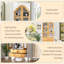 Grande armoire de rangement arquée 70,86 po à 3 niveaux avec portes et tablettes en verre