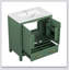 Combinaison de meuble-lavabo de salle de bain pour petit espace, conception moderne avec lavabo en céramique